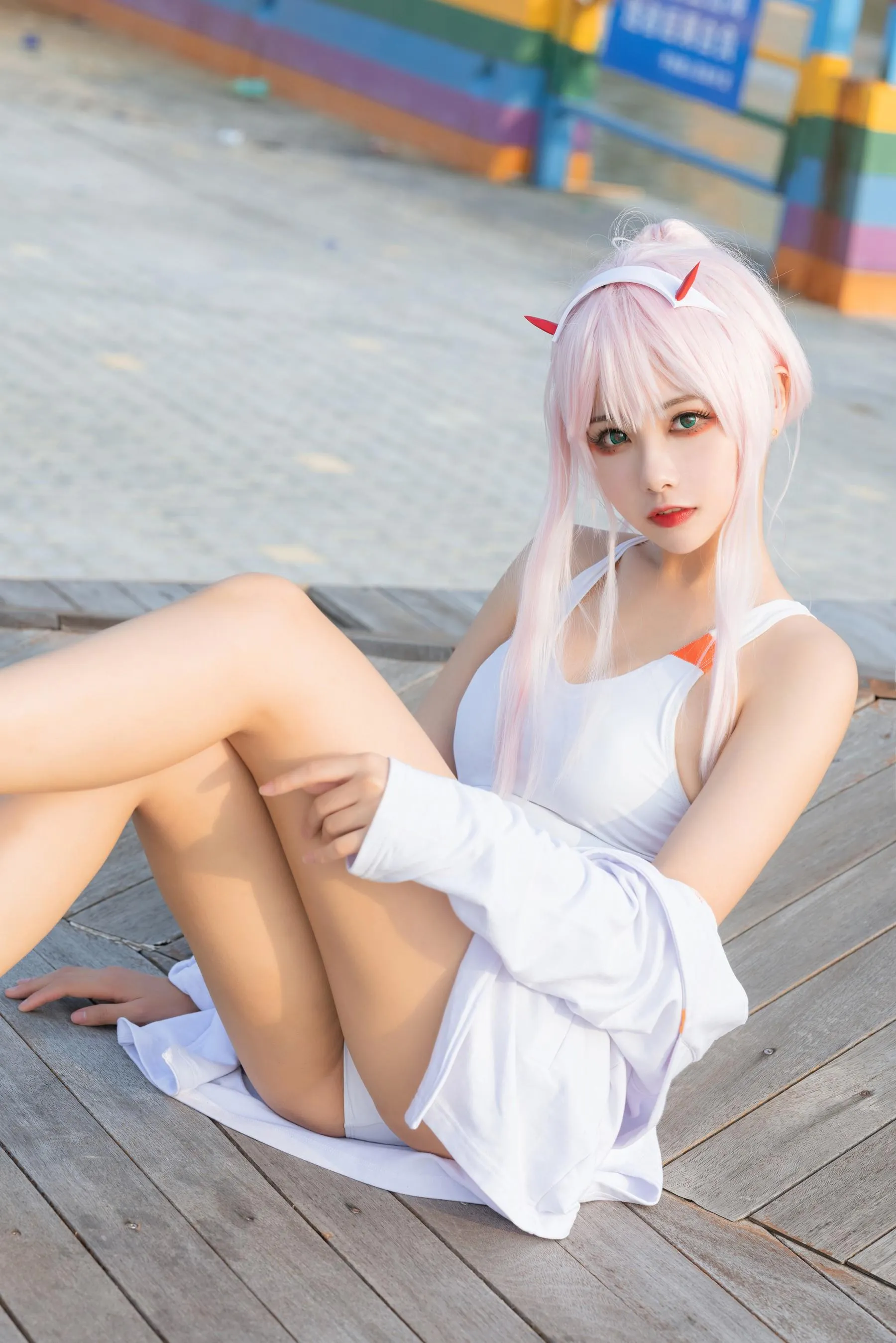 Momoko葵葵 – NO.36 DARLING in the FRANXX 02 泳装 兔女郎花嫁 [61P]插图4